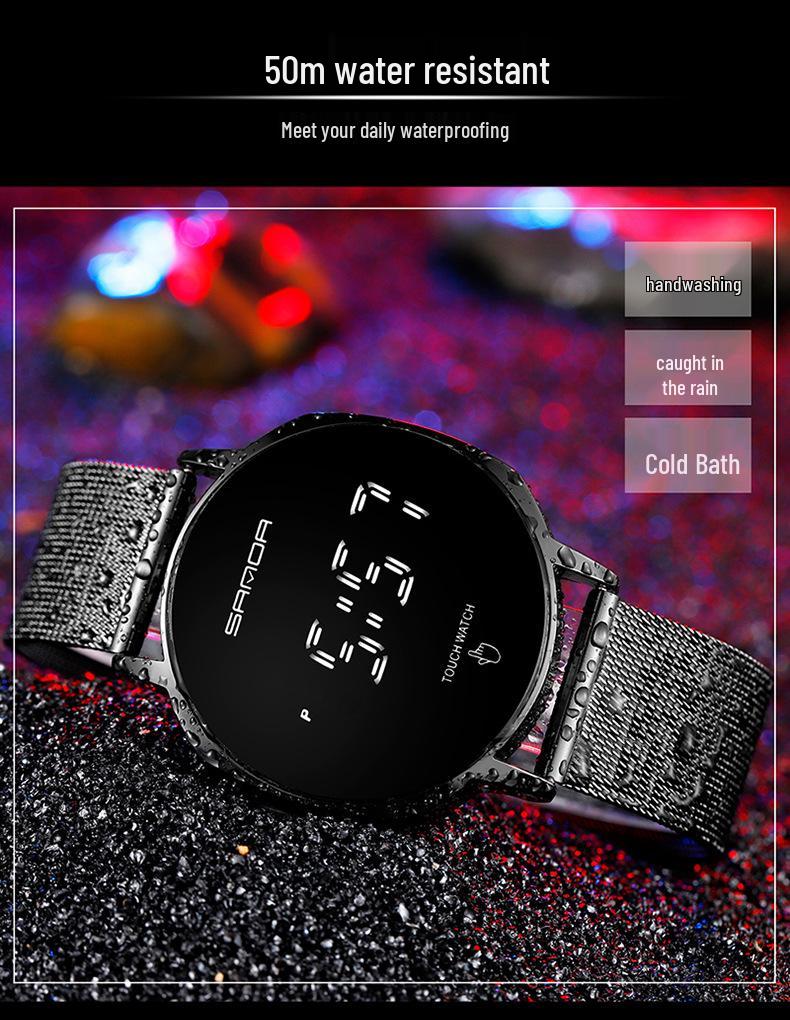 Sanda Minimalist Multifunction Waterproof Couple Watch - Hepburn Style for Men & Women