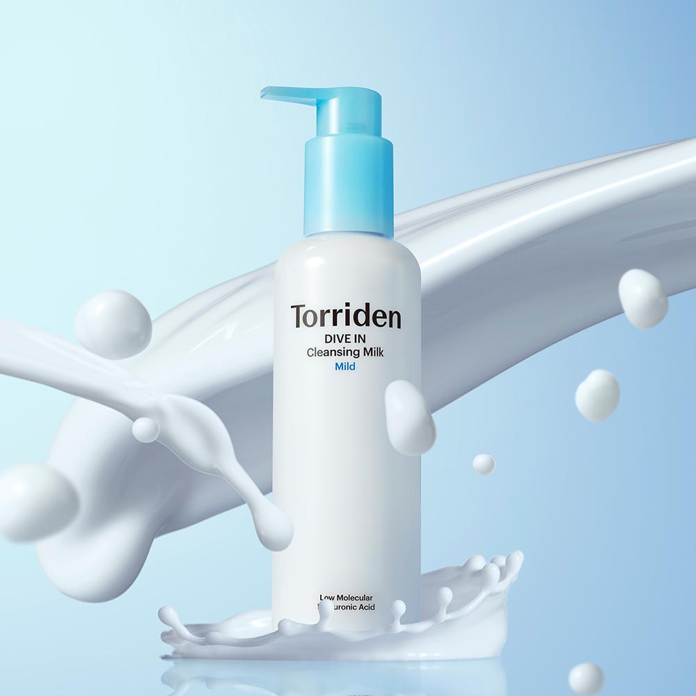 TORRIDEN Dive-In Niedermolekulare Hyaluronsäure Reinigungscreme 200ml – Sanfte Reinigung, Feuchtigkeitsspeicherung, Koreanisch