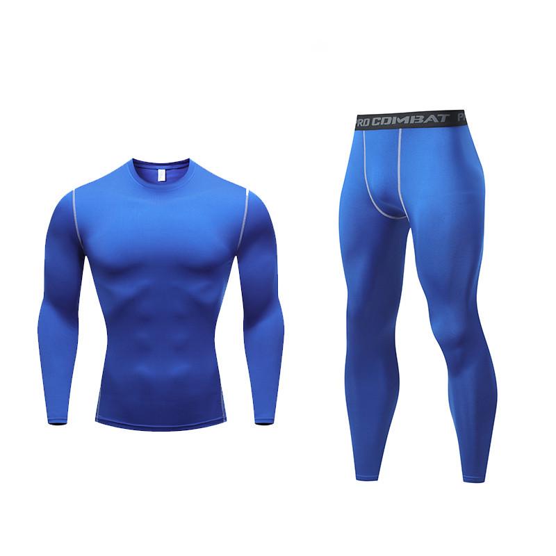 

Мужской быстросохнущий дышащий спортивный компрессионный костюм для баскетбола и бега