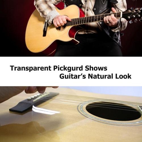 Healing Shield Style Type Clear Glossy Premium Acoustic Guitar Pickguard