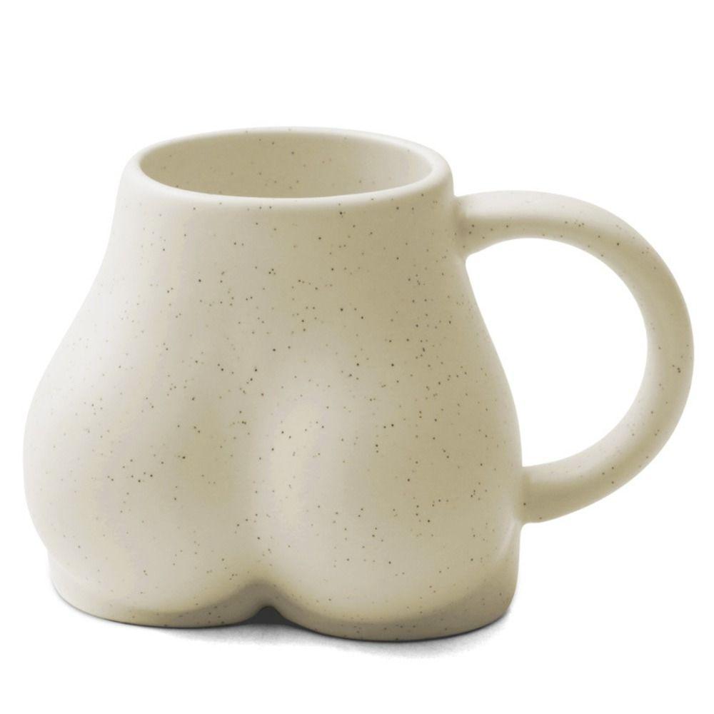 Keramický hrnek tvaru zadku Porcelánový šálek na čaj Dárkový hrnek na kávu Domácnost