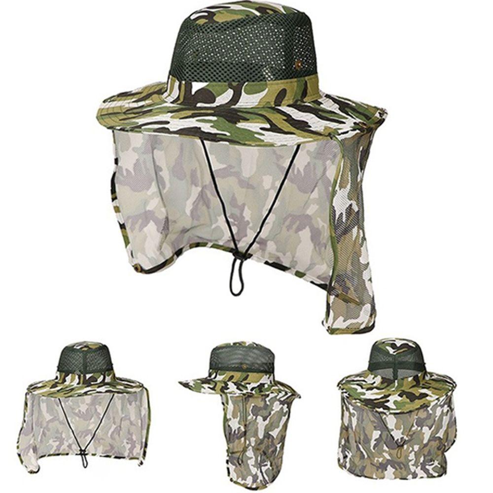 

Unisex Sport Outdoor Hiking UV Protection Fishing Hat Wide Brim Sun Cap