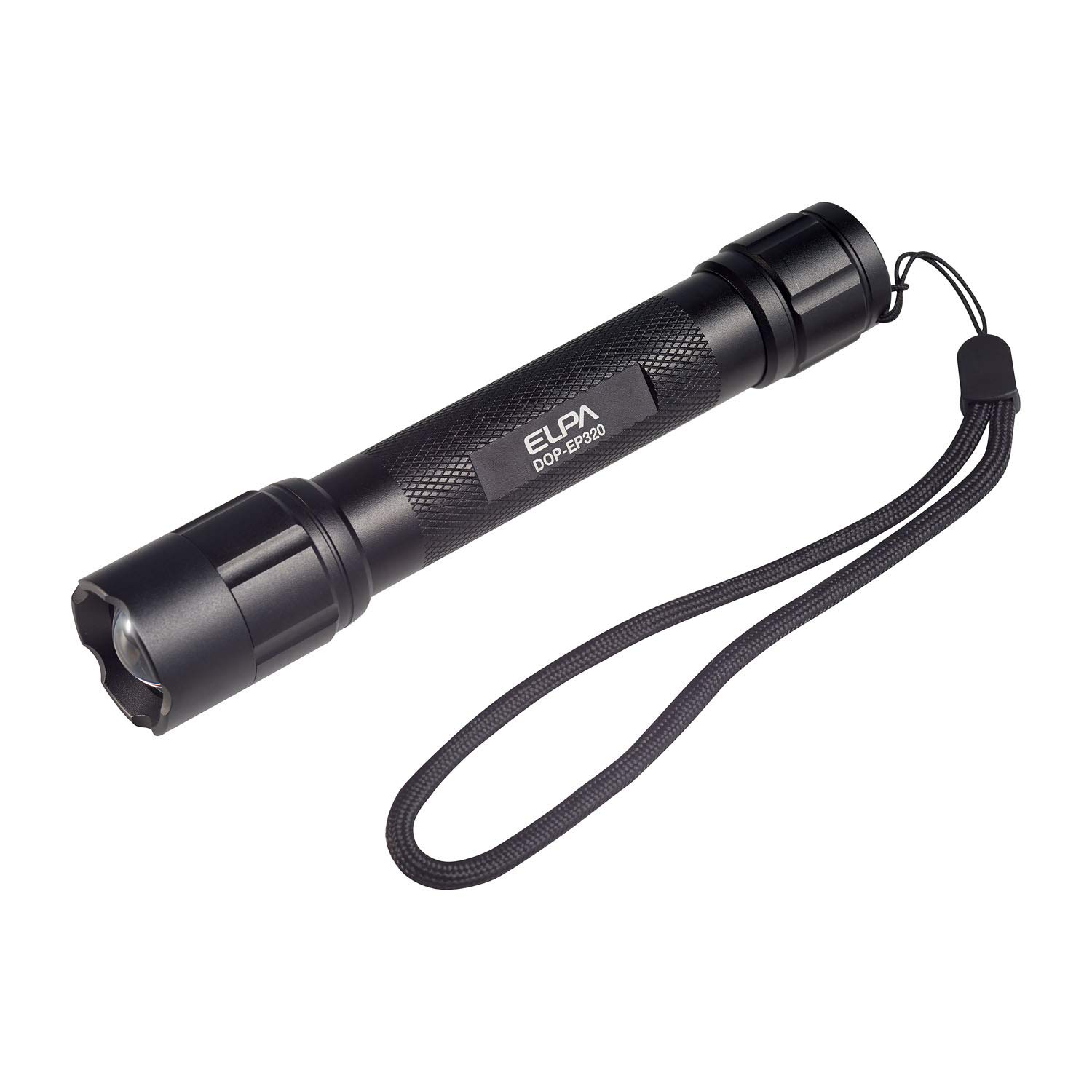 

ELPA Waterproof LED Aluminum 200lm with Hand Strap Flashlight, (Black/Battery-Powered), (DOP-EP320) чёрный