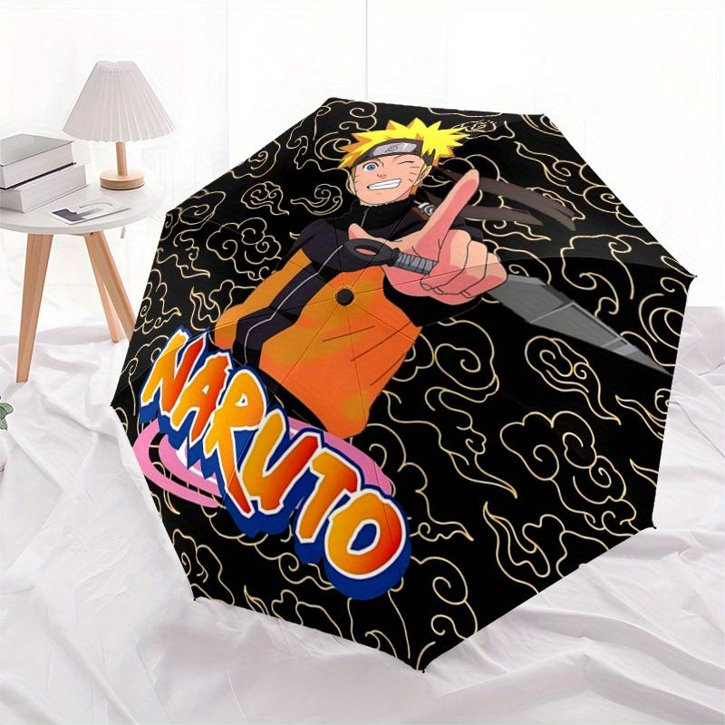 

1pc Naruto Themed Durable Cartoon Folding Umbrella, Portable 3-Fold Compact Umbrella for Men and Women, Suitable for Travel or Daily Use.H077