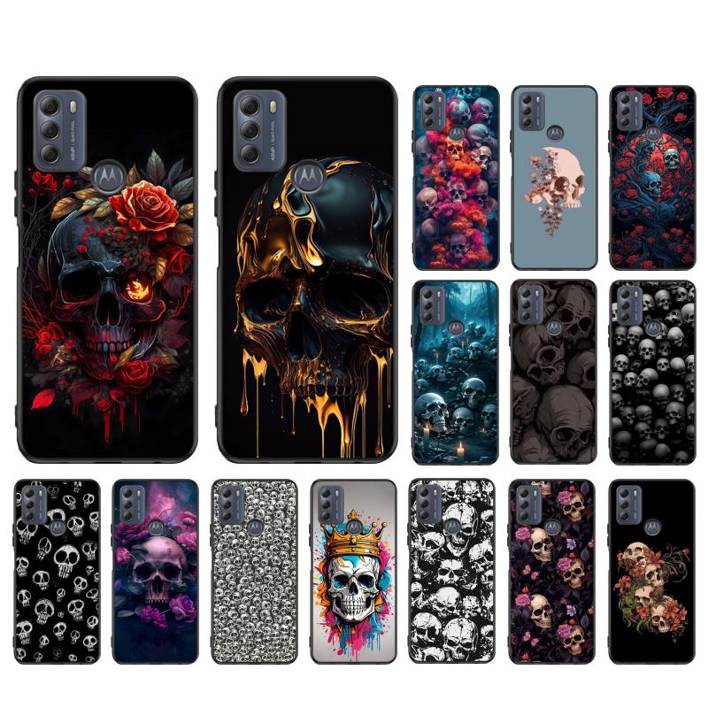 

I Love Skull Art Phone Case For Moto G84 G22 G32 G42 G52 G62 G53 G72 G60 G60S G100 G10 G20 G30 G13 G50 G 5G G Pure