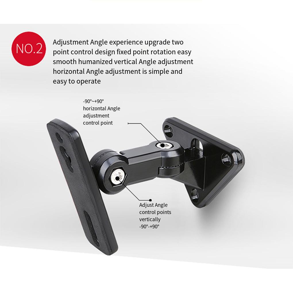 GU15 Universal Speaker Wall Bracket 304 Stainless Steel Audio Stand Hanger Load 15kg/33lbs Sound Box Rack for Speaker Mount