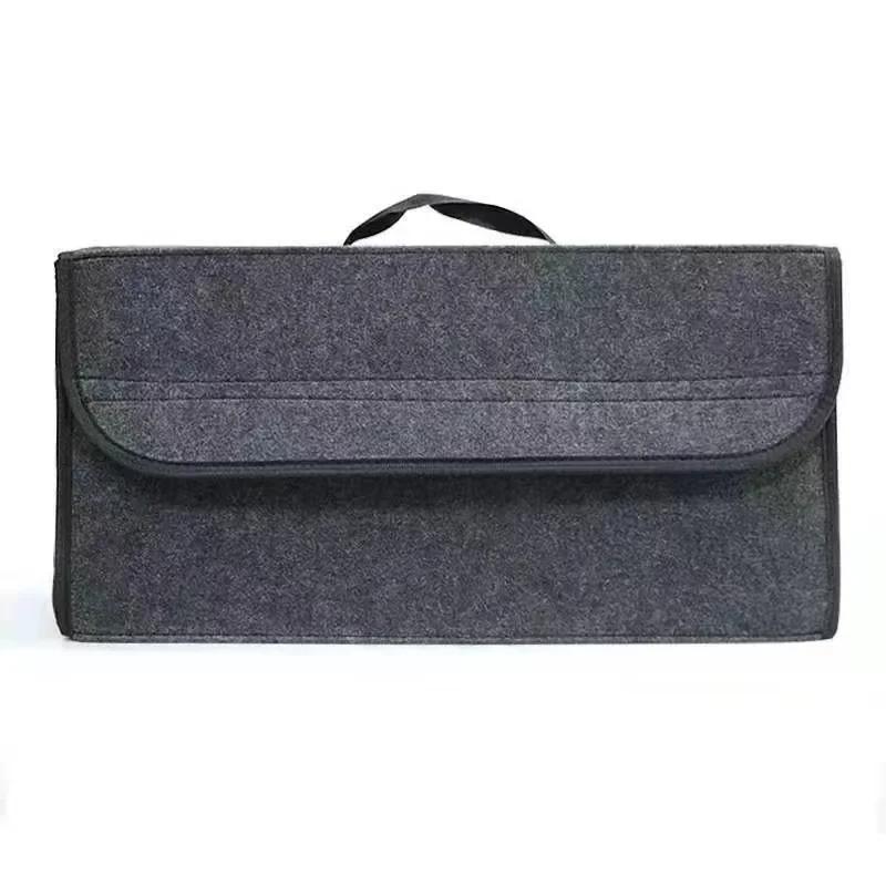 Multifunctional Folding Storage Bag, Car Trunk Felt Cloth Folding Organizer Car Interior Accessory for SUVs, Sedans, and Trucks