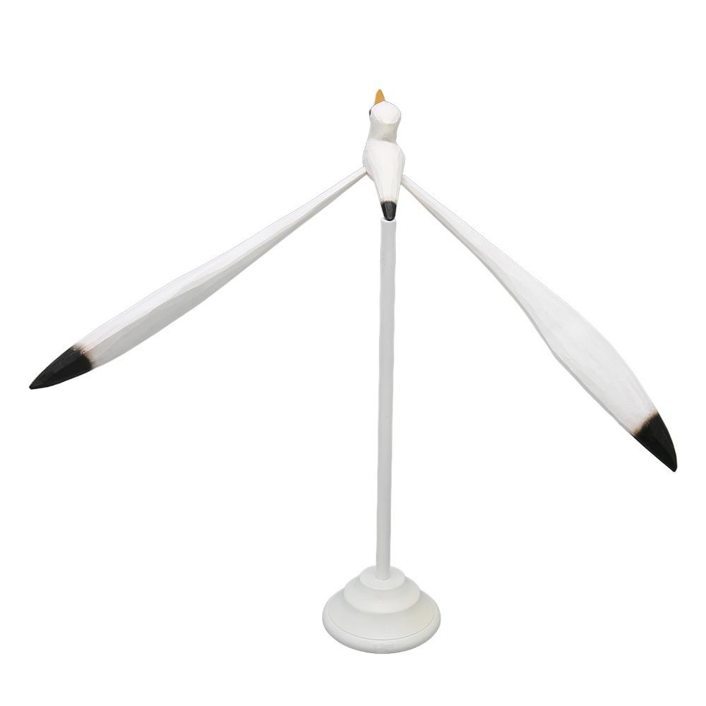 5pcs White Seagull Statue Balancing Seagull Figurine Mobiles Seabird Figurine  For Patio