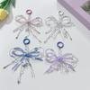 Delicate Acrylic Bowknot Keychain Charm Practical Beads Phone Pendant Unique Bag Pendant Present for Fashion Lover