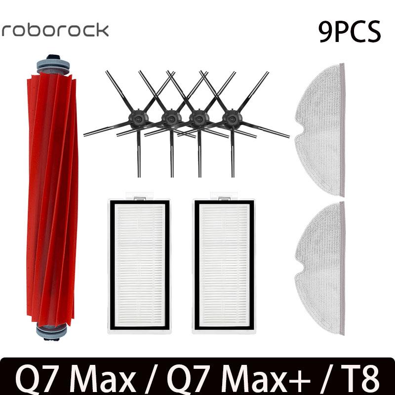 

For Roborock Q7 Max / Q7 Max+ / Q7 Plus / T8 Accessories Main Side Brush Hepa Filter Mop Robot Vacuum Cleaner Spare parts