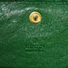 Used Double G Exotic Compact Wallet 9539 456126 7941 Petit Marmont GG Marmont Ostrich Green Unisex from Japan AUTHENTIC