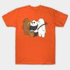 We Bare Bears Art Women T-Shirts Cotton Short Sleeve O Neck Lady Tshirt Clothing Personality Tee