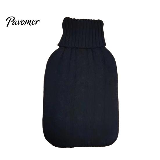 Leak Proof Hot Water Bottle 2000ML with Knit Cover, Leakproof Rubber Bag Large Capacity for Pain Relief, Winter Warm Neck, Shoulder Back Reusable