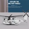 Zhen Military Helicopter Building Block Model - Educational Fighter Ornament Toy