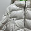 Women's Black Slim-Fit Down Coat with Detachable Fur Collar