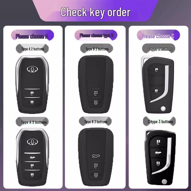 Toyota Camry, Corolla, RAV4, Highlander Leder Schlüsseletui