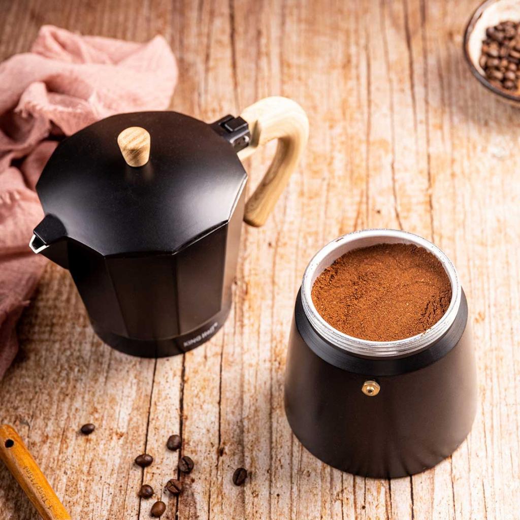 KINGHOFF KH-1887 Moka Pot Coffee Maker 450ml Induction