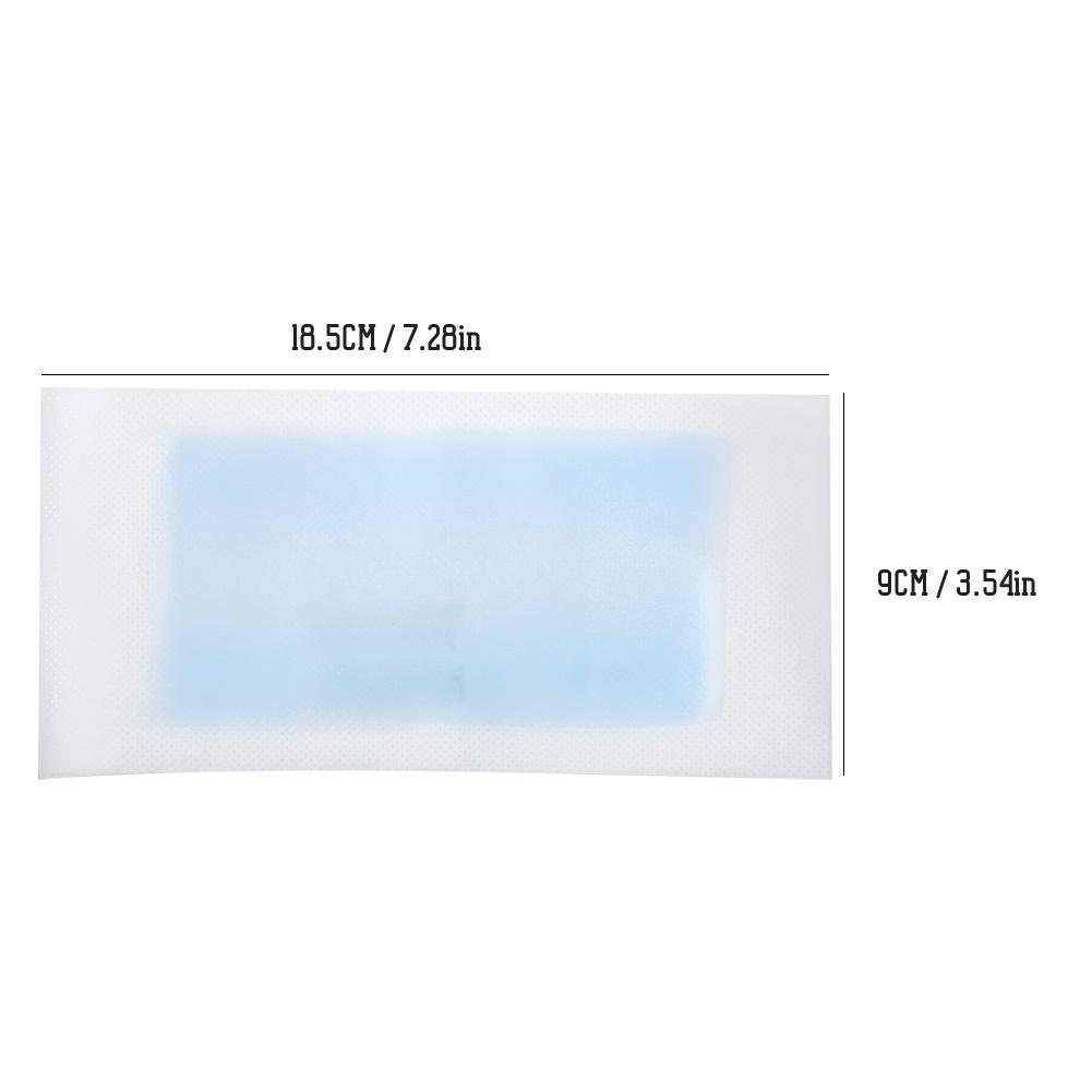 10 Pezzi Carta Depilatoria Gambe Corpo Viso Strisce Depilatorie a Cera(blu)
