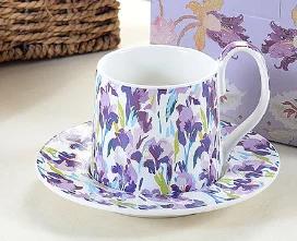 Flower Ceramic Coffee Cup and Dish Set Gift Box Water Cups Breakfast Cup Milk Mug Juice Mug Afternoon Tea Cups Coffee Mugs