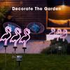 3pcs/Set Flamingo Neon Signs Light Solar Garden Decor Waterproof Stake Lawn Lamps Gift Courtyard Wedding Party Festival Decor