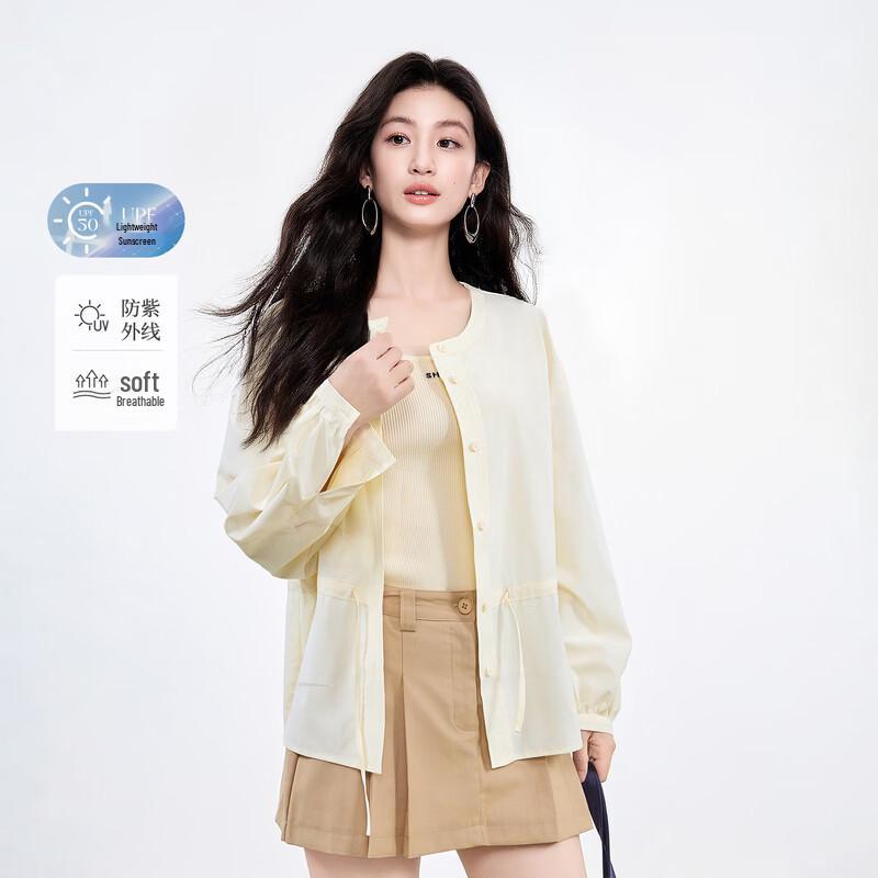 Women s Round Neck Drawstring Short Jacket L