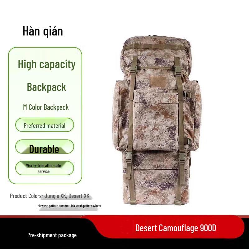 High-Capacity Tactical Military Rucksack and Gear Bag