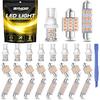 BANGO 24 Pieces Car LED Interior Light Bulbs, Non-Polarity Design with Removal Tool, Suitable for Car Dome Map Door Trunk License Plate Lights, Etc.