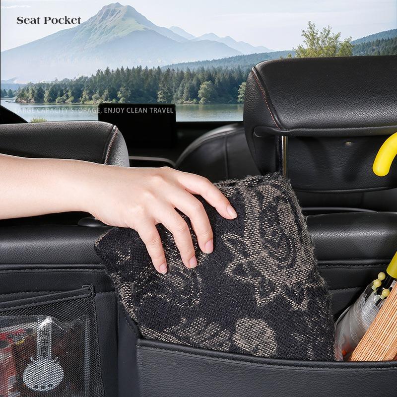 Auto Kofferraum Hängende Aufbewahrungstasche Leder Auto Rücksitz Werkzeuge Feuer Große Kapazität Mehrere Taschen Auto Lagerung Gepäckträger Organizer