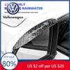 Cars 2025 Hot For Volkswagen 2Pcs Carbon Fiber Car Rain Eyebrow Sticker For Volkswagen VW VK Golf1 Golf2 Golf3 Golf4 Golf5 Golf6