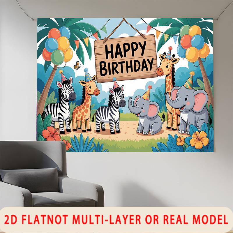 Party Backdrop Birthday Photo Booth Background Wall Decor
