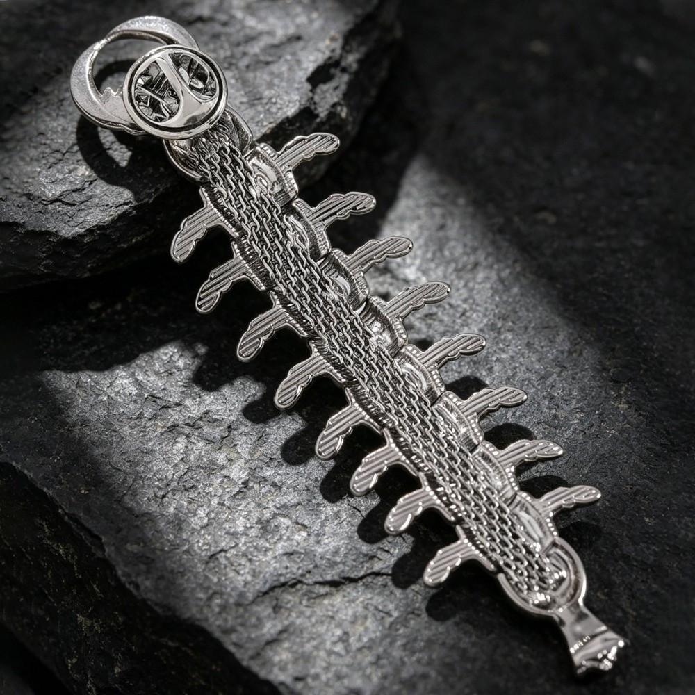 Unique Design Centipede Cartilage Jewelry Stainless Steel Insect Piercing Ring Brooch Halloween