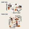 Halloween Cartoon Cowboy Skull Bat Balcony Home Window Beautification Decoration Window Stickers