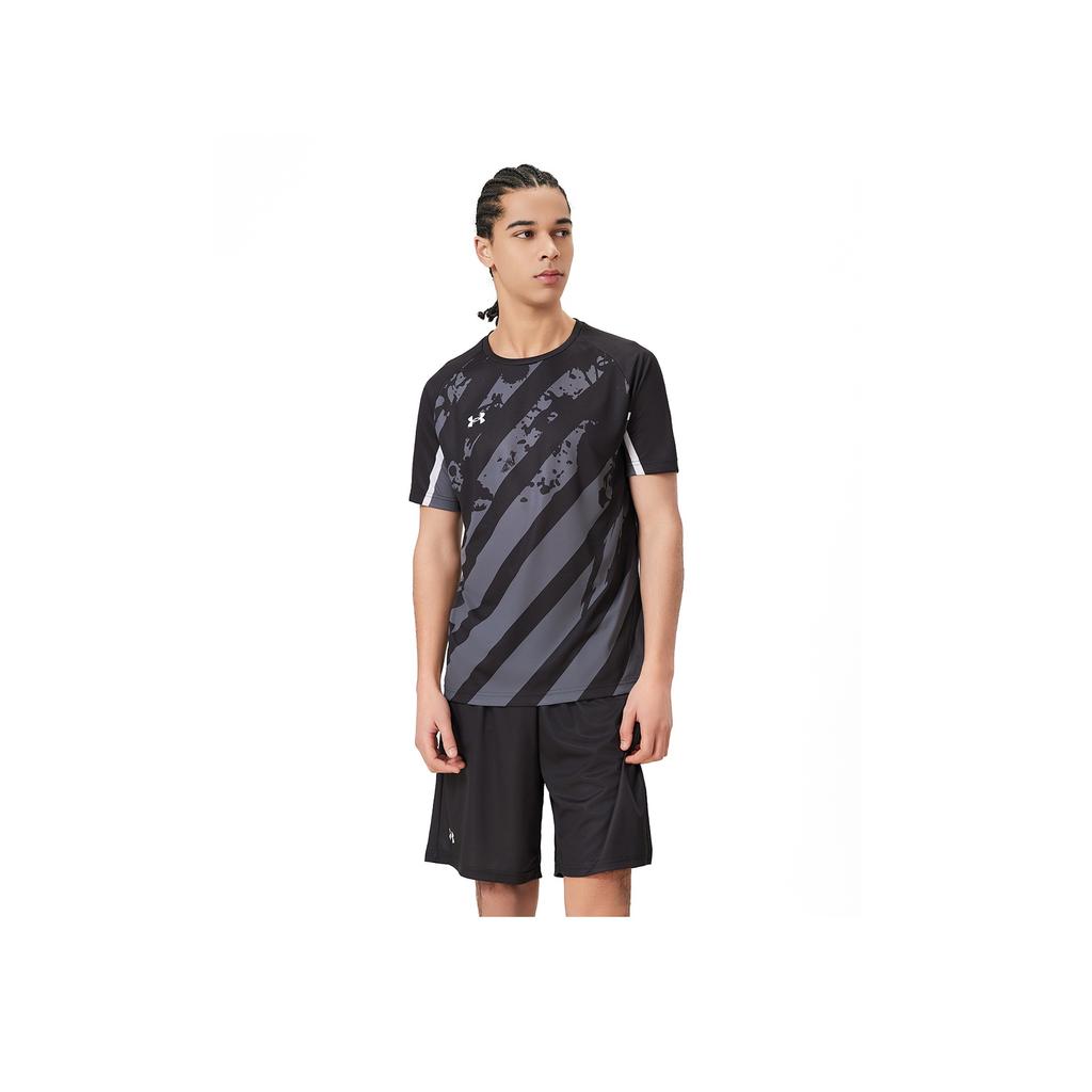 Under Armour Semplice Stampa Logo Corsa Quotidiana Fitness Ciclismo Allenamento Sportivo Traspirante Maglia Lavorata a Maglia Girocollo Manica Corta T-Shirt 24500504-001