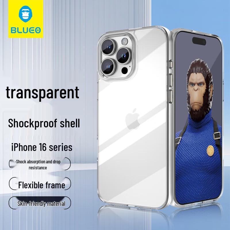

Mr. Blue Ape iPhone 16 Pro Transparent Soft Case