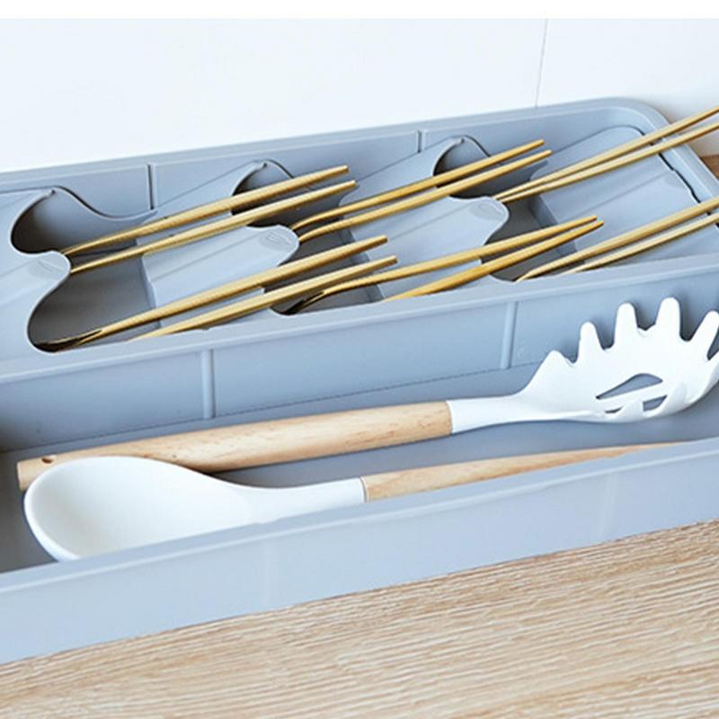 Silverware Drawer Organizer Separator For Home Office Desk Kitchen Divider Stationery Storage Box Detachable Gadget For Colander