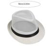 Eleganter Trilby-Hut im britischen Stil Strohhut für Karnevals Herren