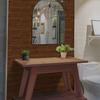 Hexagonal Wood Grain Foam Wall Sticker Kitchen Waterproof Oil-Proof Wallpaper Self-Adhesive Living Room Bathroom Thickened Tile Sticker