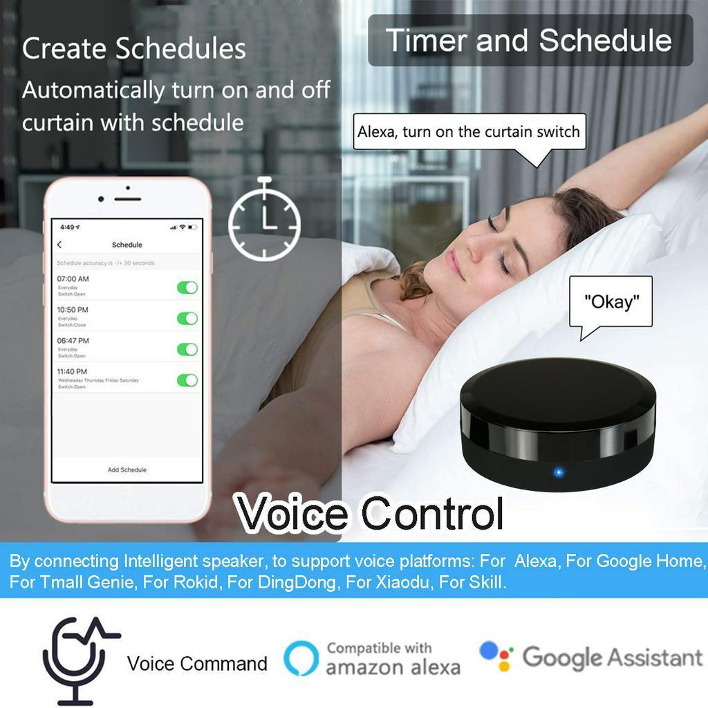 DC 5V WiFi Universal IR Smart Remote Control And Infrared Home Control Hub App Works with Google Assistant Alexa Siri APP Smart