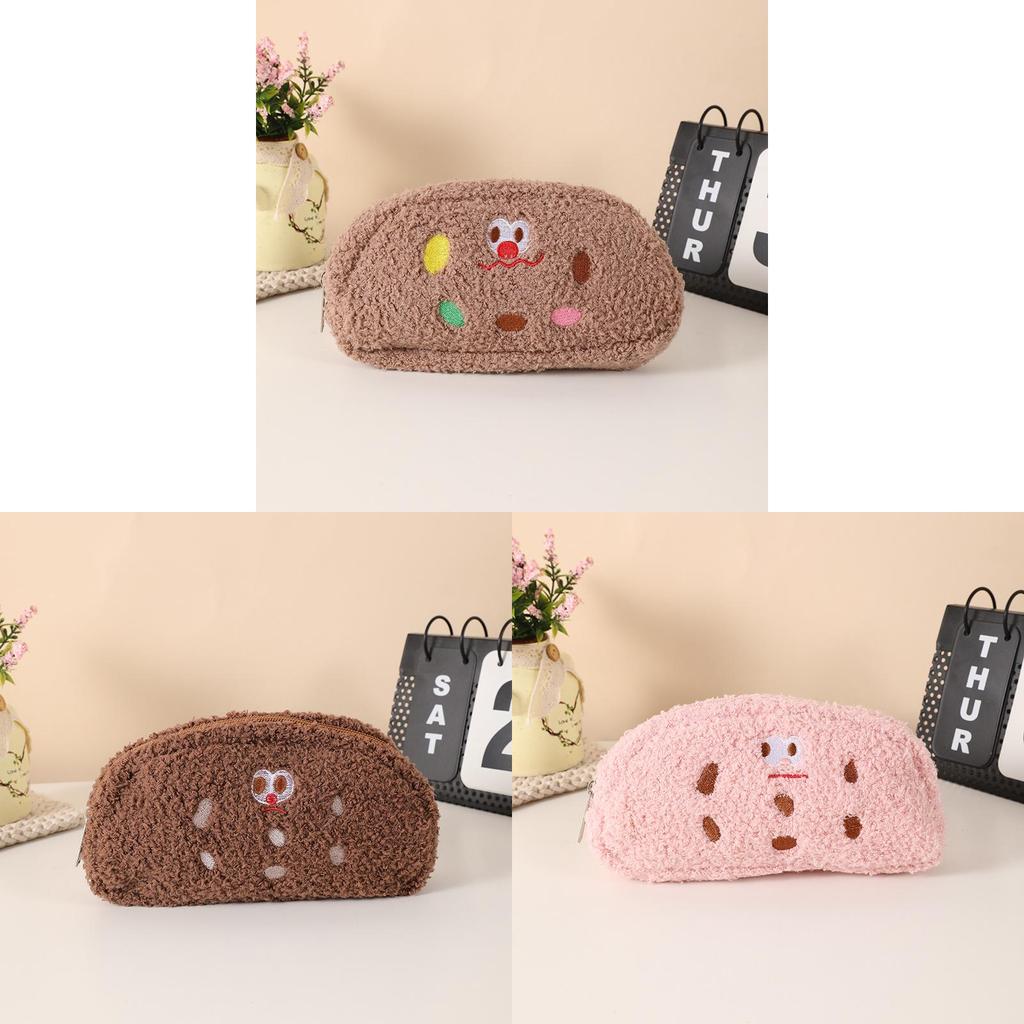 Astuccio Portapenne Peluche Carino per Ragazze con Organizer ad Ampia Capacità per Materiale Scolastico