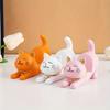 1 pezzo creativo adorabile incantevole gatto pigro supporto per cellulare ornamento decorazione scrivania ufficio
