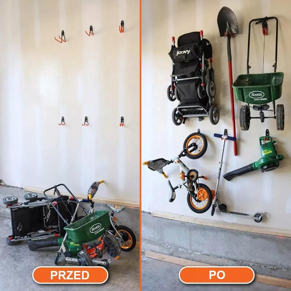 Wall Mount Metal Hook for Bike Tools Ladder Garage Workshop Strong