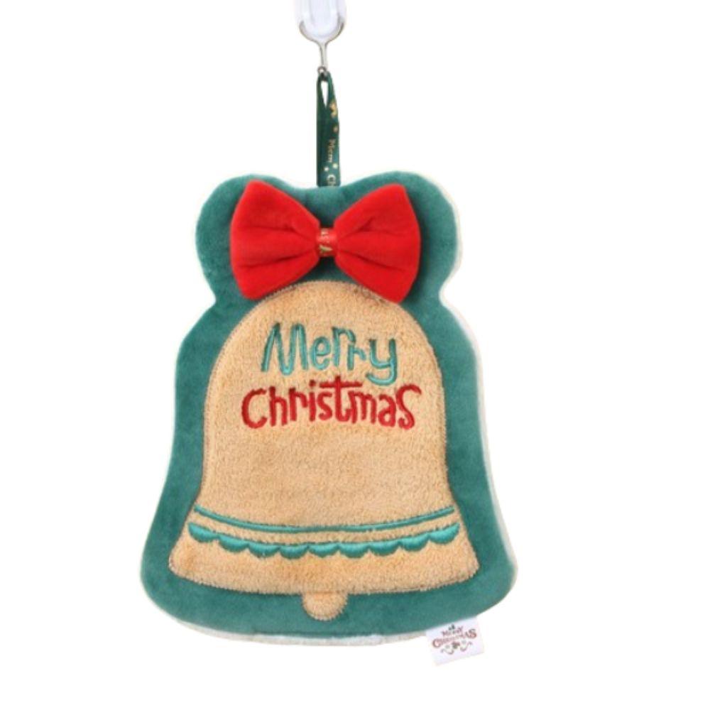 Thickened Christmas Hanging Hand Towels Soft Coral Velvet Plush Hand Towel Cartoon Quick Drying Cleaning Towels
