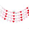 Felt Heart Garland Banner Valentines Day Decoration Wall Decor Romantic for