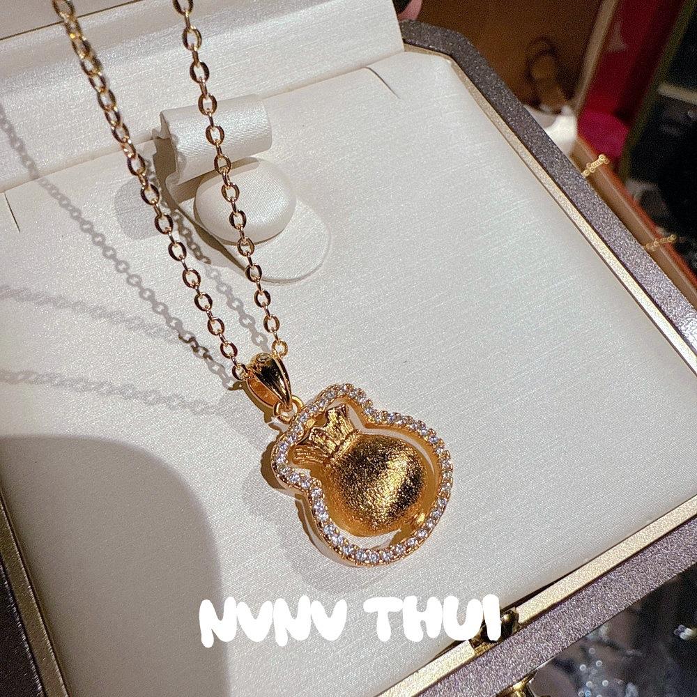 Ancient Filigree Point Diamond Rose Window Pendant Necklace, New Chinese Style, Flash Diamond Gypsy Double Row Bracelet Set