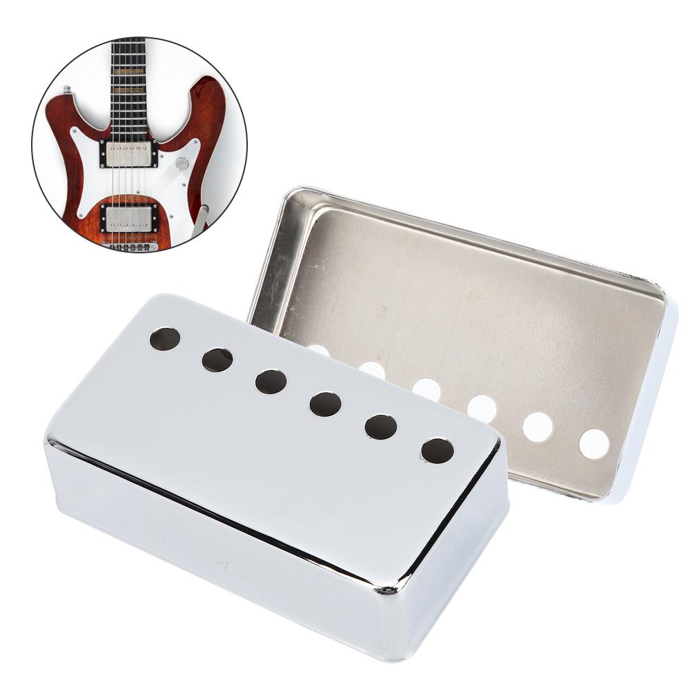 2Pcs Pickup Cover Metal Musical Instrument Accessories for 6String Electric Guitar