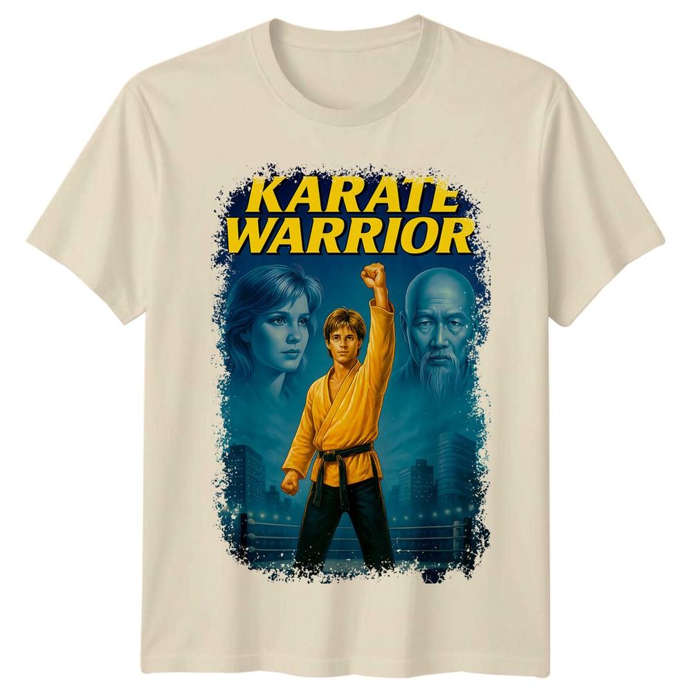 Karate Warrior 1987 Movie Poster Inspired Tshirt Retro 80s Tee
