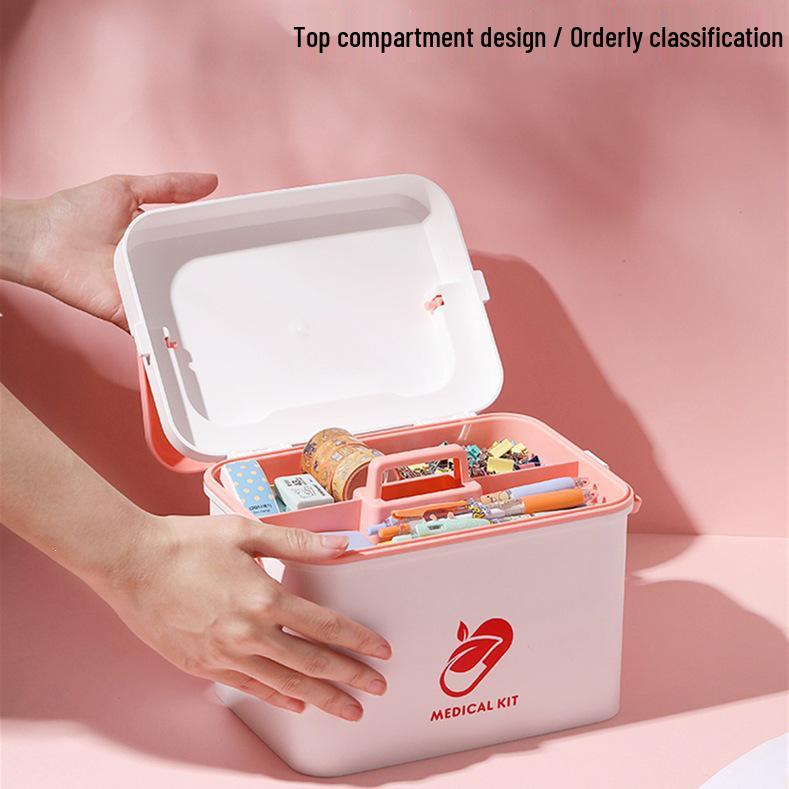 Double-layer Household Medicine and Storage Box