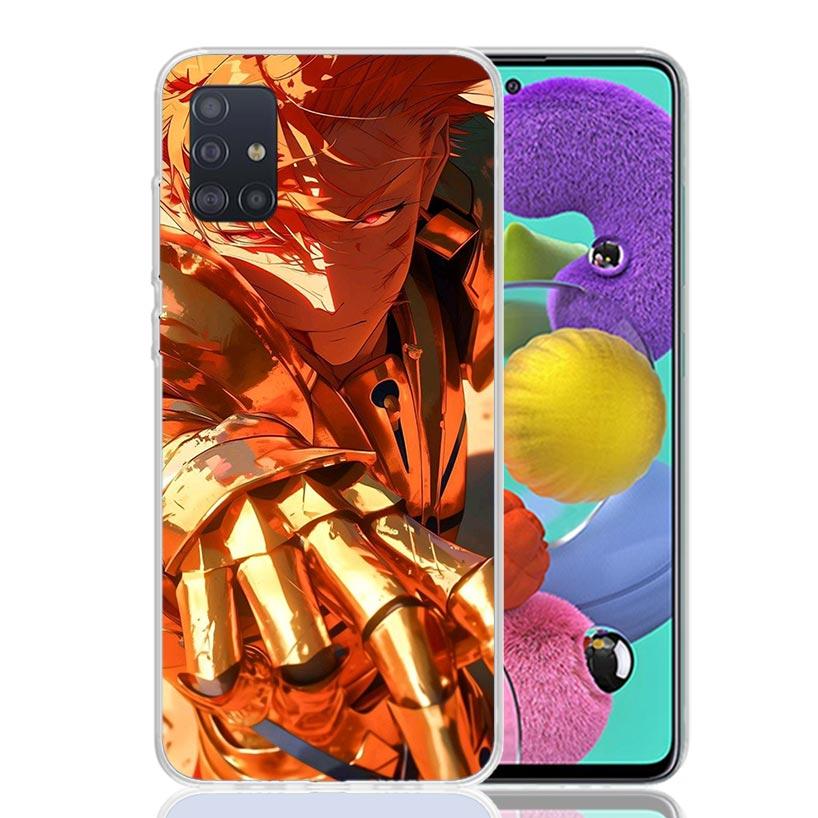 Fate Zero Stay Night Gilgamesh Phone Case For Samsung Galaxy A52 A32 A22 A12 A02S A50S A30S A51 A31 AA71 Note 20 Ultra 10 S10 Pl