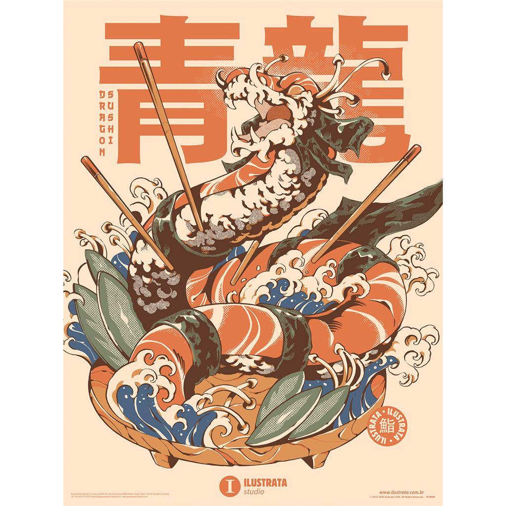 Ilustrata Dragon Sushi tisk