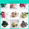Luxurious 30cm Rose Silk Peony Artificial Flowers With 5 Heads For Home Decoration